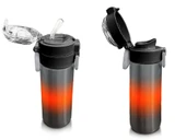 Coral High 500 ml Gri Turuncu Renk Geçişli - Erkek Çocuk Paslanmaz Çelik Okul Termosu/Suluk/Matara - 4
