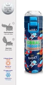 Coral High Erkek Çocuk İçin 500 ml'lik Paslanmaz Çelik Termos/Suluk - Lacivert Mavi Uzay Desenli thumbnail 2