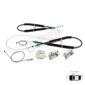 Ford Focus MK1 1998-2005 4/5 Kapı Hatchback Sedan Wagon 1142894 İçin Ön Sağ Cam Kriko Tamir Seti thumbnail 3