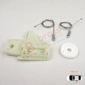 Skoda Octavia MK2 A5 1Z 2004-2013 4/5-Kapı 1Z0839655 İçin Elektrikli Arka Sol Cam Kriko Tamir Seti thumbnail 3