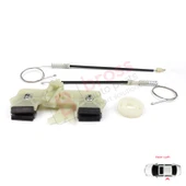 Ford Fiesta MK6 CB1 CCN JA8 JR8 2008-2017 4/5 Kapı 1568451 İçin Elektrikli Arka Sol Cam Kriko Tamir Seti thumbnail 3