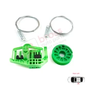 BMW 1 E87 2003-2012 5-Kapı Hatchback 51357138467 İçin Arka Sol Cam Kriko Tamir Seti thumbnail 3