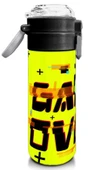 Coral High 500 ml Paslanmaz Çelik Okul Termosu/Suluk/Matara - Erkek Çocuk - Siyah Neon Sarı Game Over Desenli - Sızdırma Yapmaz thumbnail 3