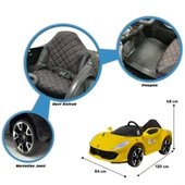 Favori Uzaktan Kumandalı 4X2 12 VOLT Sarı Gt Akülü Araba - 6