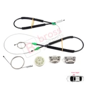 Ford Focus MK1 1998-2005 4/5 Kapı Hatchback Sedan Wagon 1142894 İçin Ön Sağ Cam Kriko Tamir Seti thumbnail 2