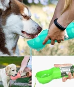 Taşınabilir Hazneli Kaplı ,kaka Poşetli Kedi,köpek Suluğu-300ml - 1