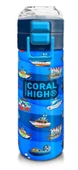 Coral High Çelik Matara Termos/Suluk 31973 - 500ml, Lacivert Mavi Gemi Desenli - Erkek Çocuk thumbnail 1