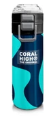Coral High Erkek Çocuk İçin 500 ml'lik Paslanmaz Çelik Termos/Suluk - Lacivert Turkuaz Desenli thumbnail 1