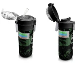 Coral High 500 ml Koyu Yeşil Siyah Dinozor Desenli  - Erkek Çocuk Paslanmaz Çelik Okul Termosu/Suluk/Matara - 4