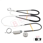 Mercedes CLK Class MK2 W209 C209 A209 2002-2009 Coupe Convertible İçin Ön Sağ Cam Kriko Tamir Seti thumbnail 4