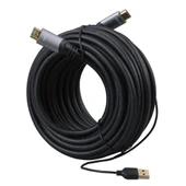 Philips SWL6122B/93 4K 60 Hz 15 Metre Usb Güç Kablolu Hdmı Görüntü Kablosu Uydu Cihazı Pc Bilgisayar Görüntü Kablosu thumbnail 3