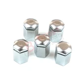 Opel Astra G H Corsa C D E Meriva A B Vectra C Zafira A İçin 5 Adet Krom Renk Bijon Kapağı 32 mm - 5