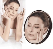 10x Büyüteçli Vantuzlu Pratik Kullanışlı Makyaj Lens Traş Aynası - 1