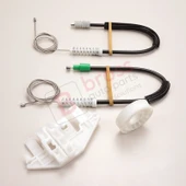 Peugeot 406 8B 8E/F 1995-2004 4/5 Kapı 9221F6 İçin Ön Sol Kapı Cam Kriko Tamir Seti - 4