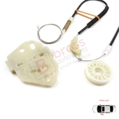 Mercedes Axor 2001-2005 Atego MK1 1998-2004 9737200346 İçin Sol Kapı Cam Kriko Tamir Seti thumbnail 5