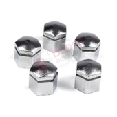 Opel İçin 5 Adet Gümüş Renk Plastik Bijon Kapağı 1008209, GM 90343694 22 30 mm* 17mm thumbnail 1