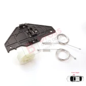 Citroen C3 MK2 SC A51 2009-2016 5-Kapı 9813093180 İçin Elektrikli Ön Sağ Cam Kriko Tamir Seti thumbnail 5