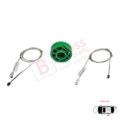 Audi A4 S4 RS4 B5 8D2 8D5 1994-2002 4/5 Kapı 8D0839461 İçin Elektrikli Arka Sol Cam Kriko Tamir Seti thumbnail 4