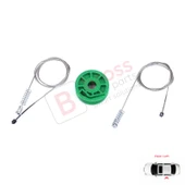 Audi A4 S4 RS4 B5 8D2 8D5 1994-2002 4/5 Kapı 8D0839461 İçin Elektrikli Arka Sol Cam Kriko Tamir Seti thumbnail 2