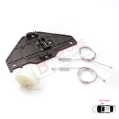 Citroen C3 MK2 SC A51 2009-2016 5-Kapı 9813093180 İçin Elektrikli Ön Sağ Cam Kriko Tamir Seti thumbnail 4