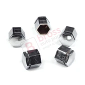 Opel İçin 5 Adet Gümüş Renk Plastik Bijon Kapağı 1008209, GM 90343694 22 30 mm* 17mm thumbnail 5