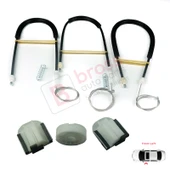 Ford Mondeo MK4 BA7 2007-2015 4/5 Kapı 7571A23201 İçin Ön Sol Kapı Cam Kriko Tamir Seti thumbnail 5