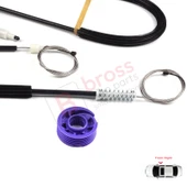Seat Toledo MK3 2004-2009 Altea 5P1 XL 5P5 5P8 5P0837462 İçin Elektrikli Ön Sağ Kapı Cam Kriko Seti - 3