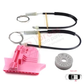 Ford Mondeo MK4 BA7 2007-2015 4/5 Kapı 7S71A27001 İçin Arka Sol Kapı Cam Kriko Tamir Seti thumbnail 1