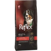 Reflex Plus Kuzu Etli ve Pirinçli İri Irk Yetişkin Köpek Maması 18 Kg - 1
