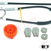 Peugeot 307 3B 2003-2009 Cabriolet Convertible 922393 İçin Elektrikli Arka Sol Cam Kriko Tamir Seti thumbnail 5