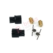 2 Set Mercedes W203 W211 İçin Merkezi Kilit Dişli Seti 2037200135 thumbnail 3