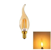 CATA CT-4281 4 WATT RUSTİK LED KIVRIK BUJİ AMPUL E14 AMBER - 1