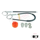 Peugeot 307 3B 2003-2009 Cabriolet Convertible 922393 İçin Elektrikli Arka Sol Cam Kriko Tamir Seti thumbnail 2