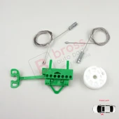 Fiat Linea 323 110 2007-2018 51892561 İçin Elektrikli Ön Sol Kapı Cam Kriko Tamir Seti thumbnail 2