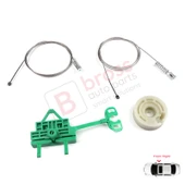 Fiat Linea 323 110 2007-2018 51892560 İçin Elektrikli Ön Sağ Kapı Cam Kriko Tamir Seti thumbnail 1