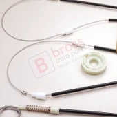 Peugeot 306 Phase 2/3 1997-2002 Cabrio Convertible 922286 İçin Elektrikli Sağ Cam Kriko Tamir Seti thumbnail 3