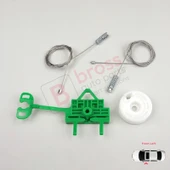 Fiat Linea 323 110 2007-2018 51892561 İçin Elektrikli Ön Sol Kapı Cam Kriko Tamir Seti thumbnail 1