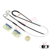 Audi Q7 MK1 4L 4LB 2006-2015 5-Kapı SUV 4L0837462A İçin Elektrikli Ön Sağ Cam Kriko Tamir Seti thumbnail 1