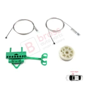 Fiat Linea 323 110 2007-2018 51892560 İçin Elektrikli Ön Sağ Kapı Cam Kriko Tamir Seti thumbnail 2