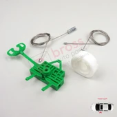 Fiat Linea 323 110 2007-2018 51892561 İçin Elektrikli Ön Sol Kapı Cam Kriko Tamir Seti thumbnail 4