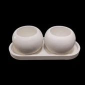 TAŞ TOZU HOBİ HARCI SERAMİK TOZU HEYKEL MUMLUK SAKSI YAPIMI ULTRA SERT MUKAVEMET İNCİ BEYAZI 2 KG thumbnail 5