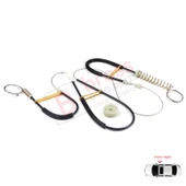 VW EOS 1F7 1F8 2006-2015 2-Kapı Coupe Convertible 1Q0837462 İçin Elektrikli Sağ Cam Kriko Tamir Seti thumbnail 1