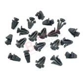 Nissan için 20 Adet Izgara Panjur Klipsi Siyah 01553 03831, 62318 01WOO thumbnail 2