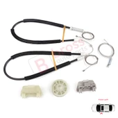 Ford Focus MK1 2000-2007 4/5 Kapı 6S4Z5423201BA İçin Elektrikli Ön Sol Kapı Cam Kriko Tamir Seti thumbnail 1