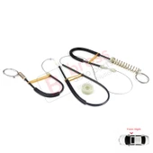 VW EOS 1F7 1F8 2006-2015 2-Kapı Coupe Convertible 1Q0837462 İçin Elektrikli Sağ Cam Kriko Tamir Seti thumbnail 2