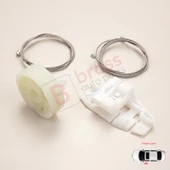 Renault Modus Grand Modus 2003-2008 8200748377 İçin Elektrikli Ön Sol Kapı Cam Kriko Tamir Seti thumbnail 4