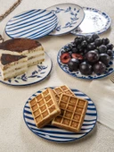 Handmade Trendy All in Blue 6 lı Pasta Seti 19 cm thumbnail 9