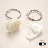 Renault Modus Grand Modus 2003-2008 8200748377 İçin Elektrikli Ön Sol Kapı Cam Kriko Tamir Seti thumbnail 5