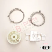 Renault Modus Grand Modus 2003-2008 8200748377 İçin Elektrikli Ön Sol Kapı Cam Kriko Tamir Seti thumbnail 1