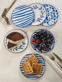 Handmade Trendy All in Blue 6 lı Pasta Seti 19 cm thumbnail 5